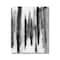 Stupell Industries Modern Black Ink Abstract Landscape Watercolor over White Canvas Wall Art